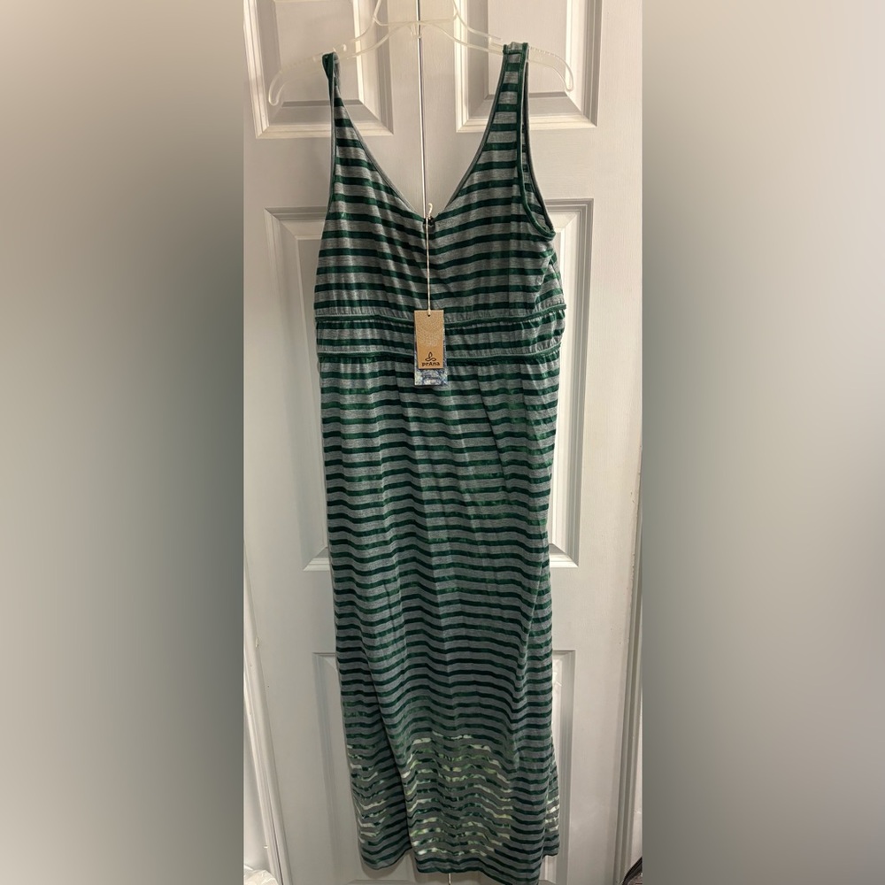 Prana maxi green dress